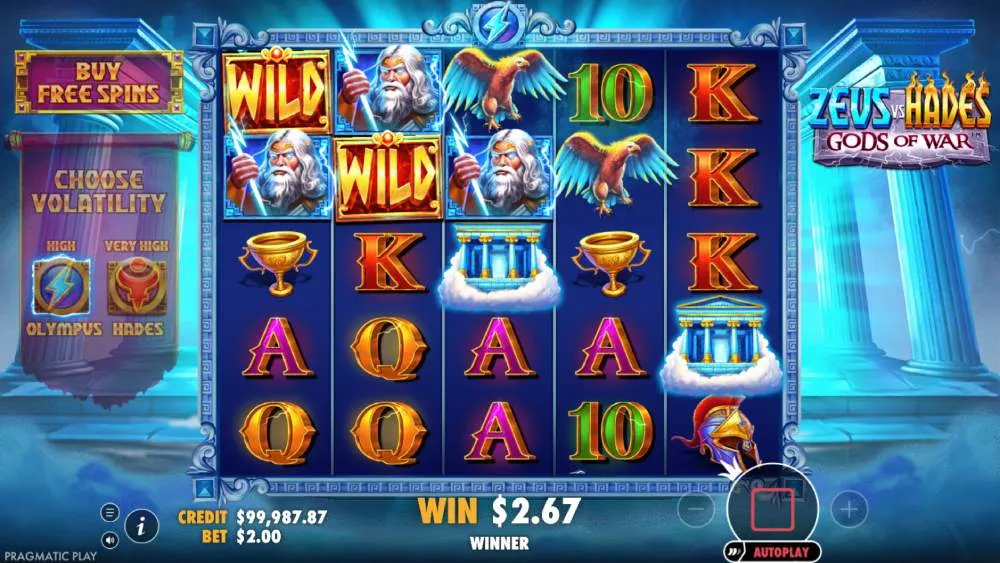 Kompletny zestaw funkcji bonusowych w Zeus vs Hades Kompletny zestaw funkcji bonusowych w Zeus vs Hades